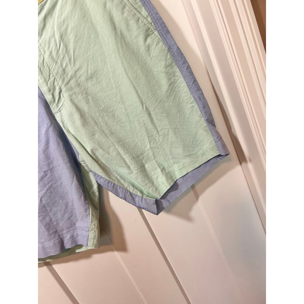 Chaps Men's Colorblock Oxford Panel Cotton Khaki Chino Shorts Multicolor Size 38 - Picture 3 of 11